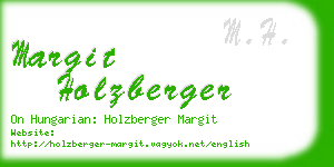 margit holzberger business card